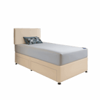 Single Divan Bed With Choice of Mattress - Headboard & Storage