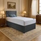 Single Divan Bed With Choice of Mattress - Headboard & Storage